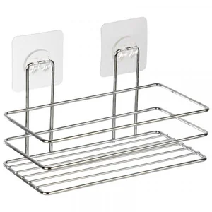 Mallony Полка подвесная малая BASIC (крепление: самоклеящаяся основа), хром 110765-SK