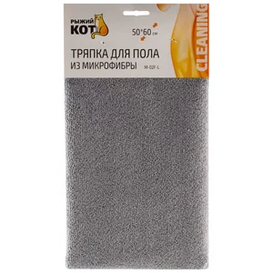 Mallony Тряпка для пола из микрофибры M-02F-L, цвет: серый размер: 50х60см 310299-SK