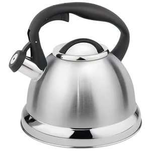 MALLONY Чайник UNICO STILE, объем 3,5 л, из нерж стали со свистком, смешанная полировка, ручка с soft-tou 985621-SK