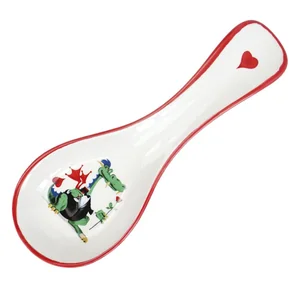 КОРАЛЛ Подставка под ложку Дракон с розой ZF1121-53