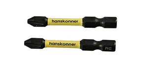 Hanskonner Биты PH2x50мм, impactpower, торсионные, 2шт, HPH2-50-2T