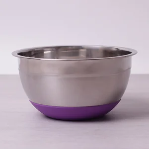 Kamille Миска из нержавеющей стали 18*9см c антискользящим дном KM-4346