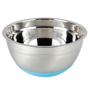 Kamille Миска из нержавеющей стали 20*10см c антискользящим дном KM-4347