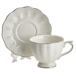 BEATRIX Набор чайный 2 предмета: 1 чашка (240 мл) + 1 блюдце Ф5-048P/1 "Шармель" в подарочной коробке