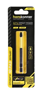 Hanskonner Бита PZ2x90мм, ImpactPower, торсионная, 1шт, HPZ2-90T