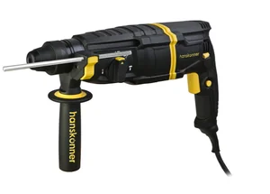 Hanskonner Перфоратор ,800Вт, 26мм, 3.0Дж, 0-4900уд/мин,3 реж, 4м кабель,ВИБРОЗАЩИТА HRH0926AVS