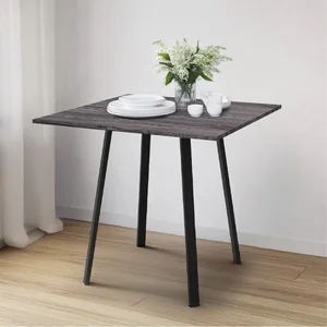 НИКА Стол кухонный обеденный СКО1/ЯЧ ясень черный/матовый черный