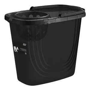 DELTA Ведро прямоугольное Spin&Clean Black с отжимом 10 л SC111810621