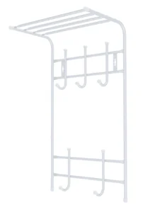 НИКА Вешалка настенная с полкой 2-х ярусная  ВПТ5/МС матовый серый