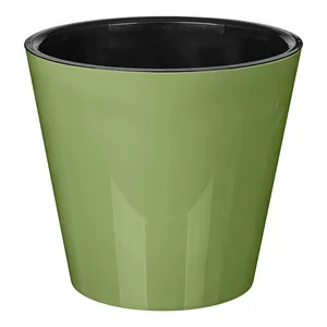 Delta Горшок для цветов "Rosemary" 200 мм, 4 л, с дренажной вставкой (зеленый) 221600118/01