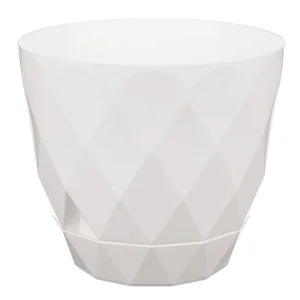 Delta Горшок для цветов "Laurel" 220 мм, 4,5 л с поддоном (белый) 221611029/01