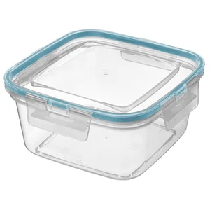 DELTA Контейнер для продуктов герметичный квадратный 1,5 л с защелками (бесцветный) 221103418/02