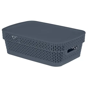 Delta Корзина для хранения Keeplex Ajur с крышкой 3 л, 28,1×18,5×8,9 см KL411111026 космический серый