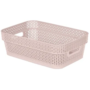 Delta Корзина для хранения Keeplex Ajur с ручками 3 л, 27,1×18,3×8,7 см KL411010005 бежевый топаз