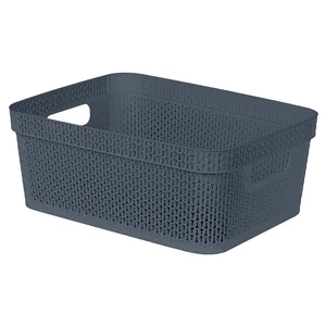 Delta Корзина для хранения Keeplex Ajur с ручками 11 л, 36,5×27×14,1 см KL411410026 космический серый