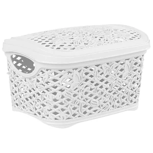 Delta Корзинка для хранения Keeplex Fiori с крышкой 3,3 л, 24,2×18×14 см KL401211048 белое облако