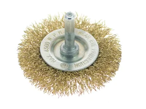 Sturm Корщетка-насадка для дрели,радиальная мягк.63мм, хвост 6мм, латун.волн.проволока, 5240602