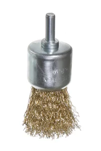 Sturm Корщетка-насадка для дрели Кистеобразная мягкая, 30 мм, хвост 6 мм, латун.волн. 5240803