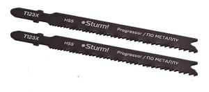 Sturm Пилки для лобзика T123X 2шт, унив.прям.рез,ПРОГРЕССОР,2-40мм,мяг.мет,полимеры 5250615