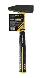 Hanskonner Молоток слесарный УСИЛЕННЫЙ, фибергл,кованый боек 800гр, HK1010-83-800