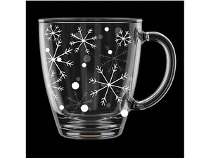 DELTA Кружка для чая 350 мл Снегопад 2025-Г