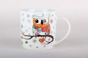 КОРАЛЛ Кружка 360мл Совушка N-43
