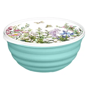 DELTA Миска "Latina" 3,2 л с крышкой с декором "Цветущий луг" (микс) 223111890/00