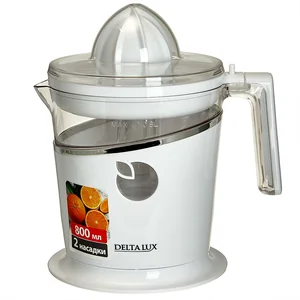 DELTA Соковыжималка электрическая 40 Вт, 800 мл LUX DE-2401 белая