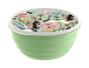 DELTA Миска Latina 2,1 л с крышкой с декором (зеленый) 222133618/08