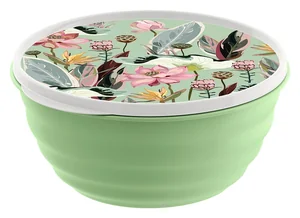 DELTA Миска Latina 3,2 л с крышкой с декором (зеленый) 222133718/08