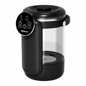 Sakura Термопот SA-1374BK Premium 4,5л стекл. LCD сенсор 13темп замок таймер