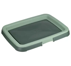 М-ПЛАСТИКА Лоток для собак под пелёнку 45*34см НЕФРИТОВЫЙ М 1845