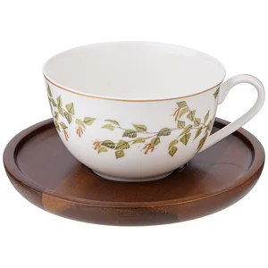 Lefard Чайная пара БЕРЕЗКИ 300 мл, дерев. блюдце 85-2018