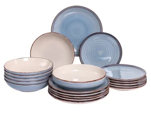 DOMENIK Набор столовый 19 пр MOOD дымчато-голубой DMS270