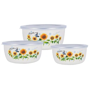 Zeidan Миска эмаль 3шт.+кр. Z-80625-03