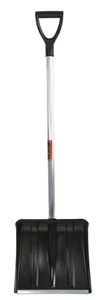 Sturm Лопата снегоуборочная 38х37 см, морозостойкий пластик, алюминевый черенок 3010-15-15