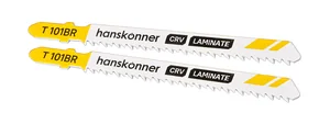 Hanskonner Пилки для лобзика по ламинату 2шт, T101BR (дер,ДСП,фанера 3-30мм) H02-101BR