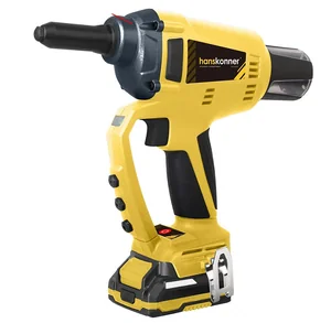 Hanskonner Пистолет заклепочный аккумуляторный 18ВS (2.4, 3.2, 4.0, 4.8 мм), 2х2Ач, ЗУ HRG18PRO