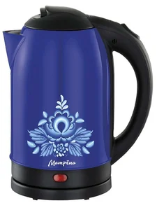 МАТРЁНА Чайник MA-005 стальной синий гжель