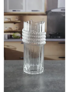 Royal Classics Ваза стеклянная 10*25 см, цвет прозрачный 68981