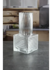 Royal Classics Ваза стеклянная 12*25 см, цвет прозрачный 68947