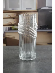 Royal Classics Ваза стеклянная 12*30 см, цвет прозрачный 68982