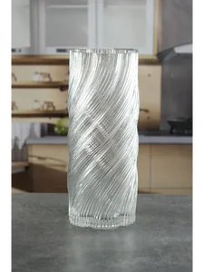 Royal Classics Ваза стеклянная 12*30 см, цвет прозрачный 68983