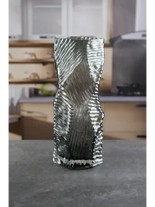 Royal Classics Ваза стеклянная 12*30 см, цвет серый 68988