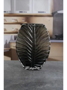 Royal Classics Ваза стеклянная 18*25 см, цвет серый 68970