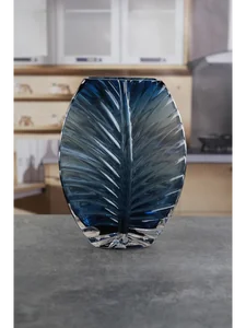 Royal Classics Ваза стеклянная 18*25 см, цвет синий 68972