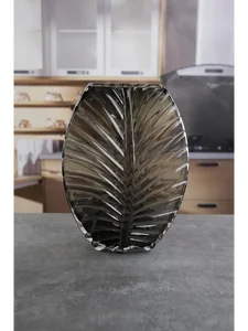 Royal Classics Ваза стеклянная 20*32 см, цвет серый 68971