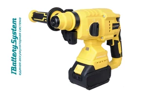 Hanskonner Перфоратор аккум б/щ 18В,1BatterySystem,2.2 Дж,3 реж,24мм,1x4.0Ач,ЗУ,кейс HRH2024BL