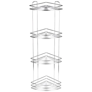 Mallony Полка угловая 4-ярусная BASIC, хром 111181-SK