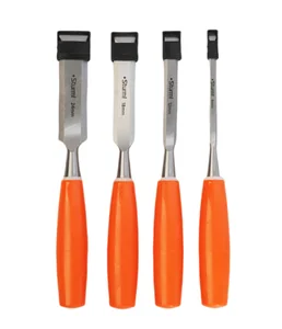 Sturm Набор стамесок, 6, 12, 18, 24 мм, УГЛЕРОДИСТАЯ СТАЛЬ, 50 HRC, PROMO 1063-02-H4SP